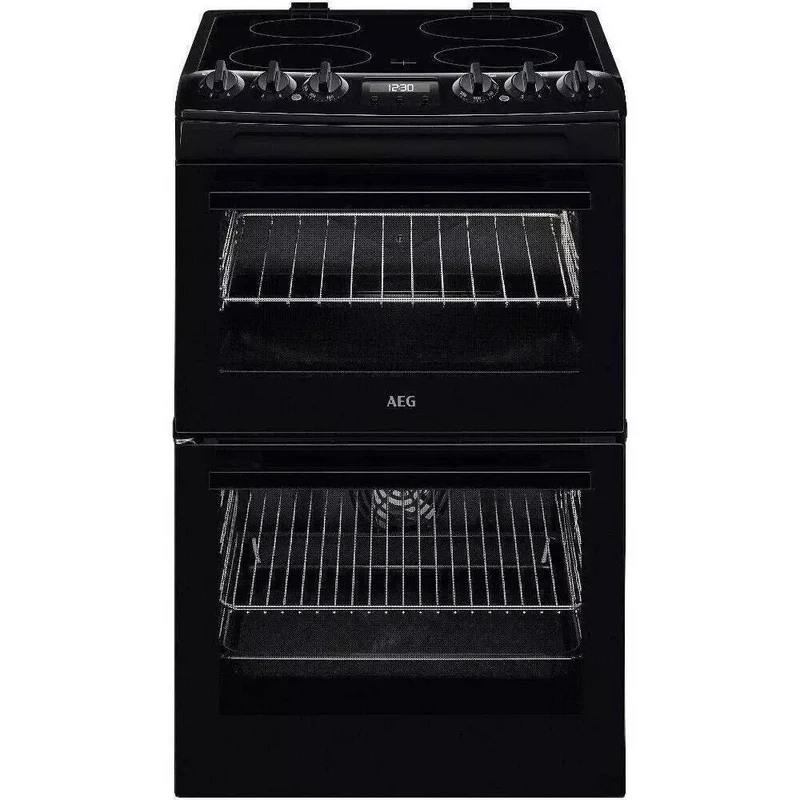 image of AEG 55cm Electric Cooker - Black 948904365 Black