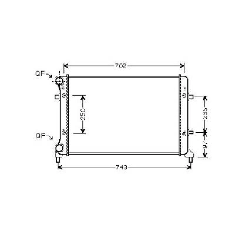 Image of Engine radiator DIEDERICHS DCM3439