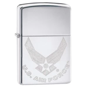 image of Zippo US AIR Force Logo Chrome Regular Windproof Lighter