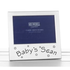 image of Satin Silver Occasion Frame Baby's Scan 5x3