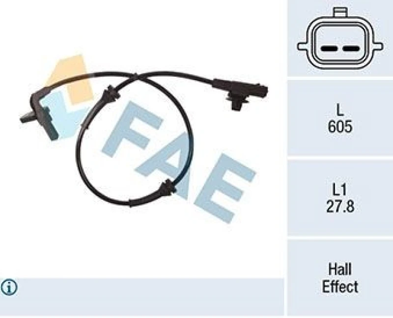 Image of FAE ABS sensor FAE 78275