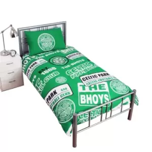 image of Celtic FC Patch Duvet Set (Single) (Green)