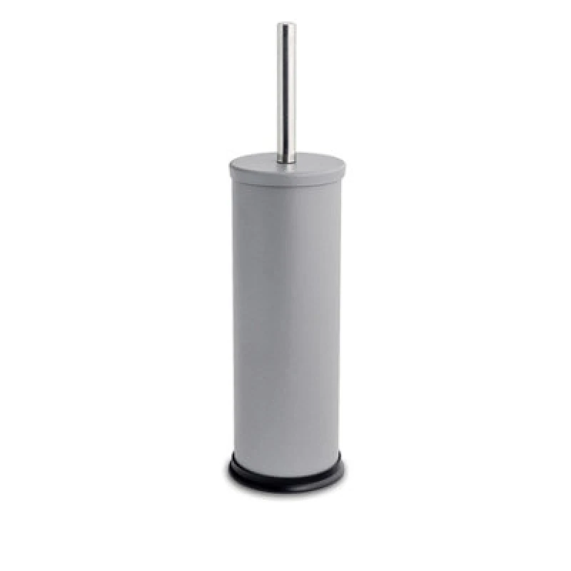 Image of Harbour Housewares Toilet Brush & Holder - Matt Grey - Round Stainless Steel Non Slip Rust Resistant Toilet Cleaning Brush Set