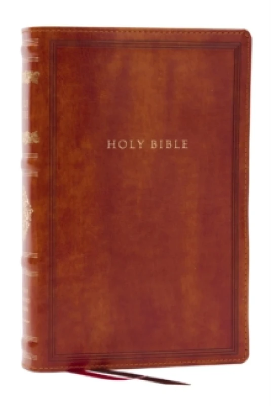Image of RSV Personal Size Bible with Cross References, Brown Leathersoft, (Sovereign Collection) Leather / fine binding