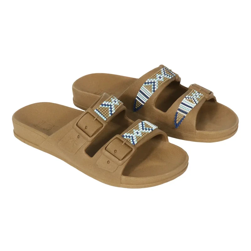 Image of Cacatoes Womens slides Cacatoes Jericoacoara Marron Female 36