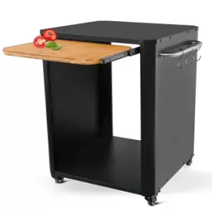 Image of Cozze Outdoor Table For Pizza Oven - Black