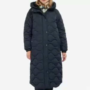 image of Barbour Nagril Hooded Quilted Shell Coat - UK 16