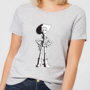 Toy Story Sheriff Woody Womens T-Shirt - Grey - S