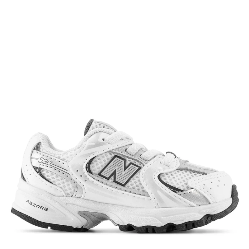 Image of New Balance White 530 Toddler Trainers White UK 9