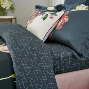 Image of Sanderson Tulipomania Double Fitted Sheet, Ink