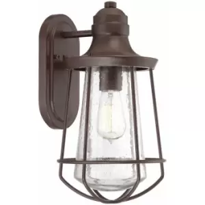 Image of Outdoor IP44 Wall Light Western Bronze LED E27 60W d02300