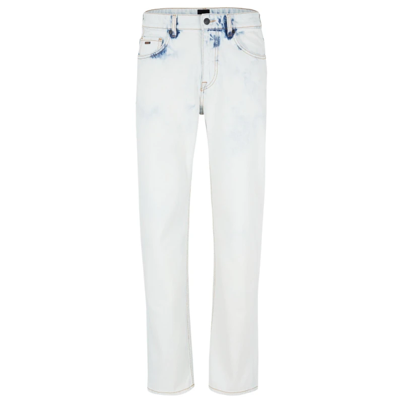 Image of Boss Mens Anderson Bc Straight Leg Jeans Pastel Blue male 30W S
