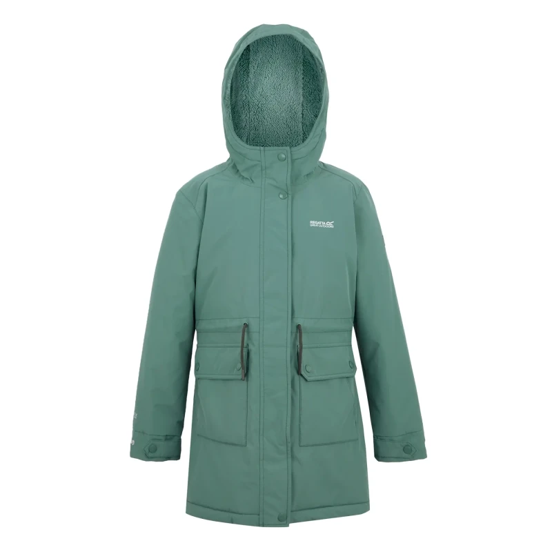 Image of Waterproof jacket for children Regatta Valenta Vert Unisex 4/5 ans