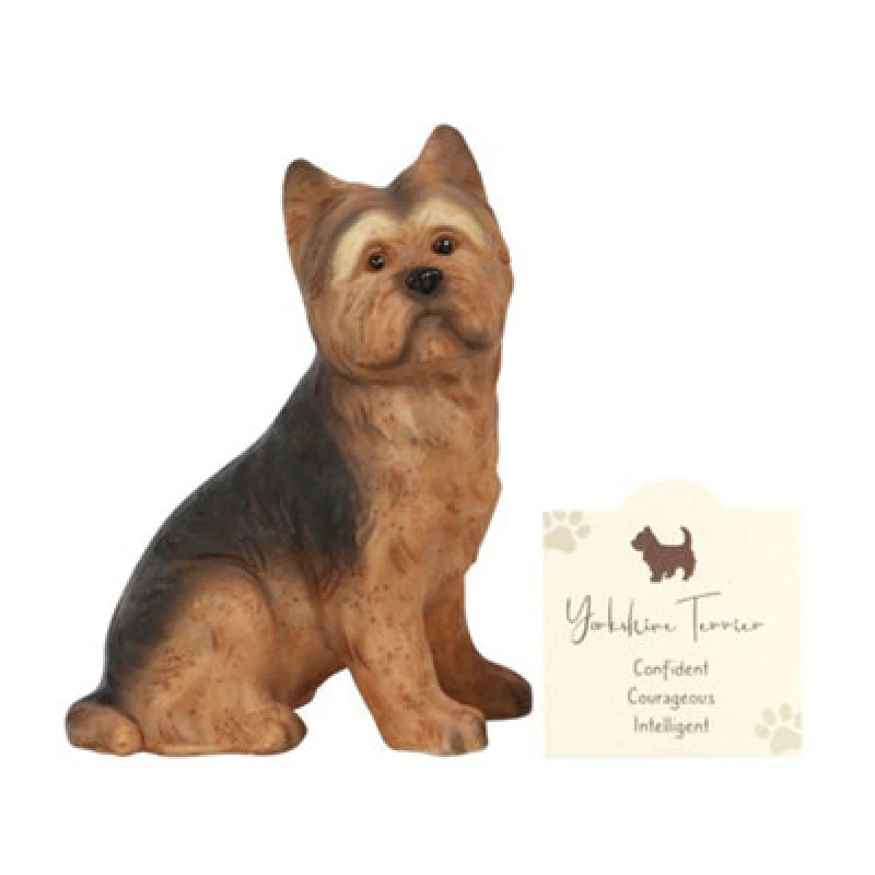 Image of Something Different Something Different Resin Yorkshire Terrier Ornament in Brown Brown One Size Unisex 5063238448155