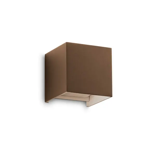 Image of Atom 2 Light Integrated LED Outdoor Up Down Wall Lamp Coffee 1050Lm 3000K IP54