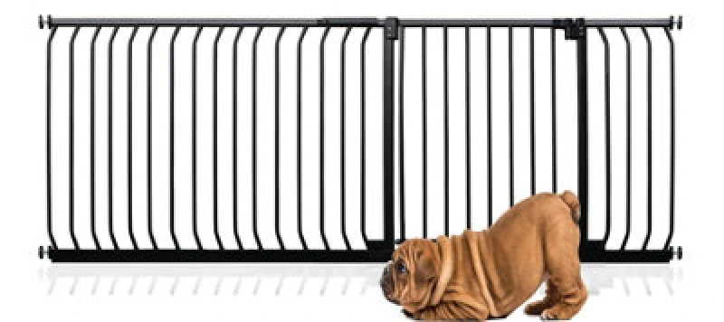 Image of Bettacare Elite Pressure Dog Gate, 189Cm - 198Cm, Matt Black, Pressure Fit Pet Gate For Dog And Puppy