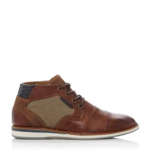 Image of Civic Toecap Wedge Boots - Brown