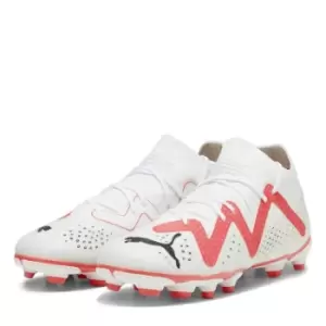 image of Puma Future Match.3 Junior Firm Ground Football Boots - White