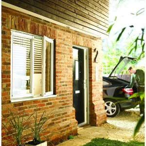 image of Wickes White Timber Casement Window - LH Side Hung and Fixed Lite 1045 x 1195mm