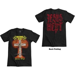 Image of Machine Head - Jesus Wept Unisex Large T-Shirt - Black