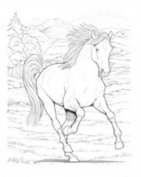 Image of Wonderful World of Horses Coloring Book by John Green Book