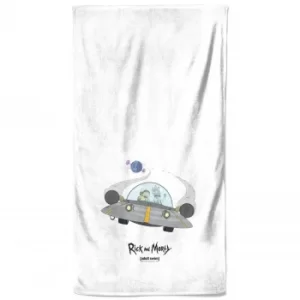 image of Rick and Morty Spaceship Bath Towel