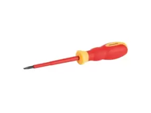 image of Silverline 716610 VDE Soft-Grip Electricians Screwdriver Slotted