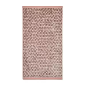 Image of Ted Baker Wave Geo Hand Towel, Soft Pink