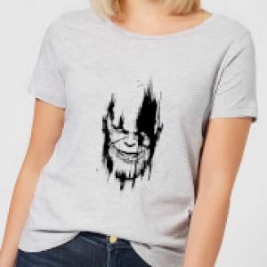 Image of Marvel Avengers Infinity War Thanos Face Womens T-Shirt - Grey - 3XL