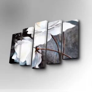 Image of 5PUC-041 Multicolor Decorative Canvas Painting (5 Pieces)