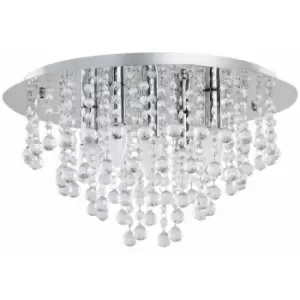 image of Keter Crystal Ceiling Light K9 Crystal, 46cm, 5x E27