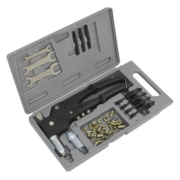 Image of Genuine SEALEY AK396 Blind Nut & Stud Riveting Kit
