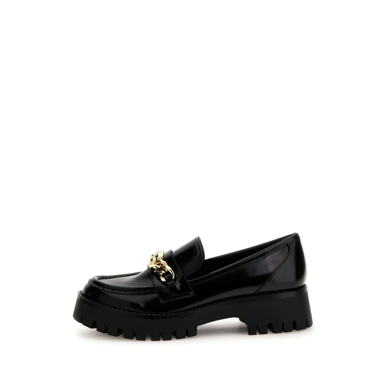 Image of Guess Womens leather loafers Guess Almosty Noir Female 40