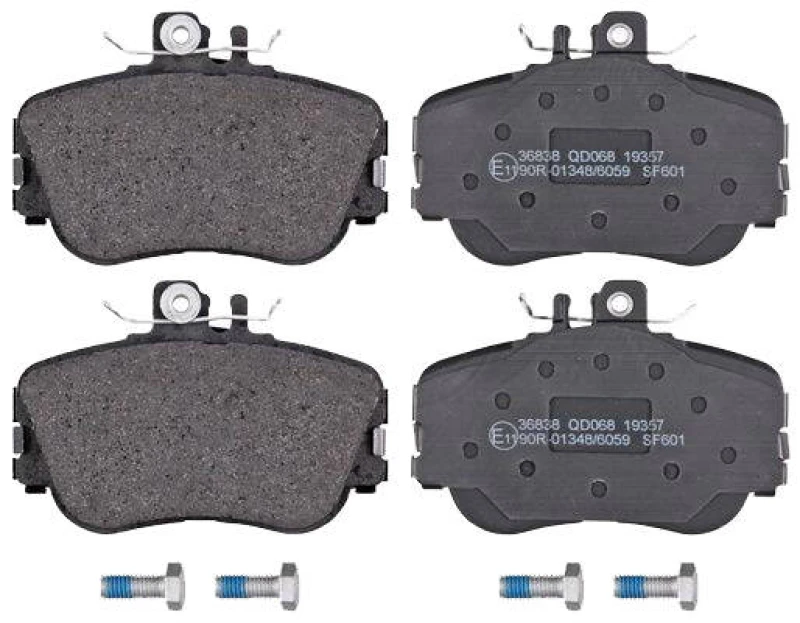 Image of A.B.S. 36838 Brake pad set prepared for wear warning indicator Brake Pad Set,disc brake (402)