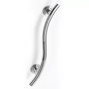 image of NRS Healthcare Spa Stainless Steel Grab Rail - Curved - 620mm