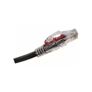 Image of Tuk Ltd - SPDL0.5Bk DataLOK Cat 6 Patch Lead, 0.5m Long, Black