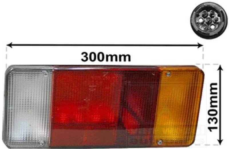Image of VAN WEZEL Rear light VAN WEZEL 2813926