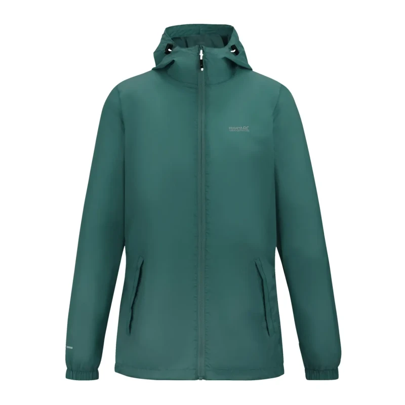 Image of Regatta Womens Pack-It III Waterproof Packaway Jacket in Teal Size: 16 Teal Female 16