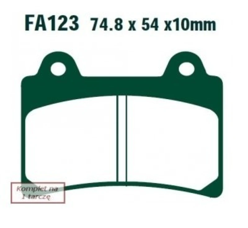 Image of EBC Brakes FA123V Brake pad set Brake Pad Set,disc brake (402)