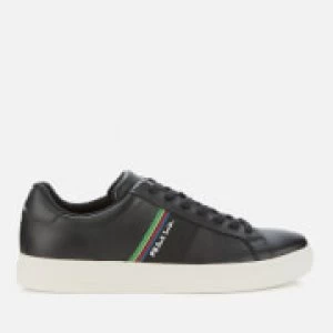 Image of Paul Smith Mens Rex Leather Low Top Trainers - Black - UK 7