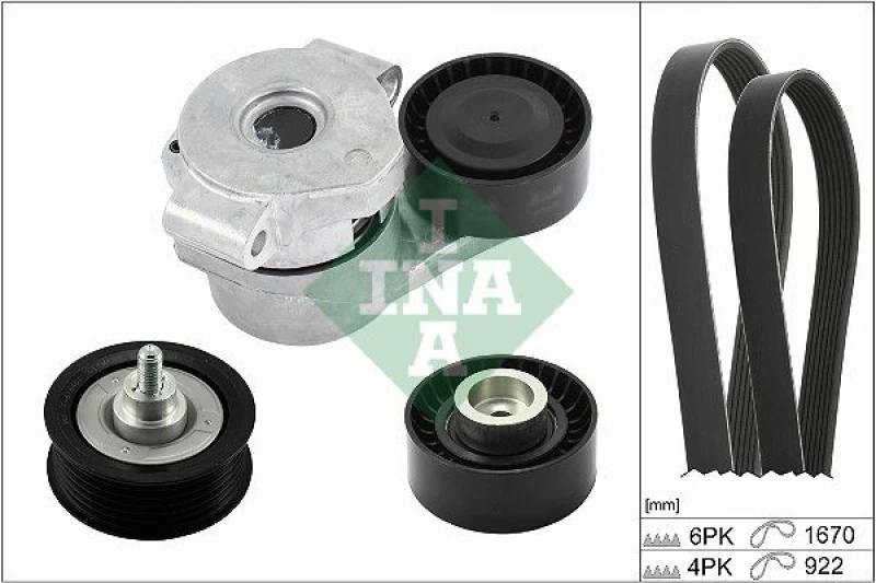 Image of V-Ribbed Belt Set INA 529 0301 10