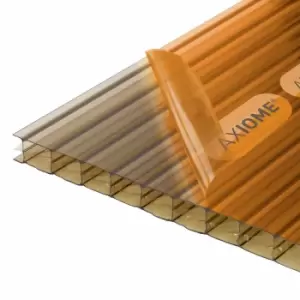 Image of Axiome Bronze 16mm Multiwall Polycarbonate Roofing Sheet - 690 x 2000mm