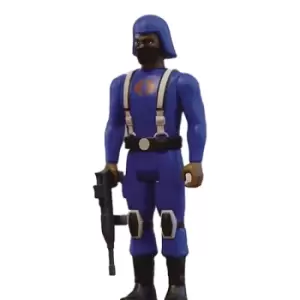 image of GI Joe Cobra Troop H-back Dark Brown Wave 1A Reaction Figure