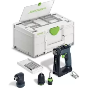 image of Festool CXS 18 18v Cordless Brushless Drill Driver Set No Batteries No Charger Case