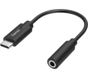 Image of HAMA Essential Line USB Type-C to 3.5mm Jack Adapter, Black