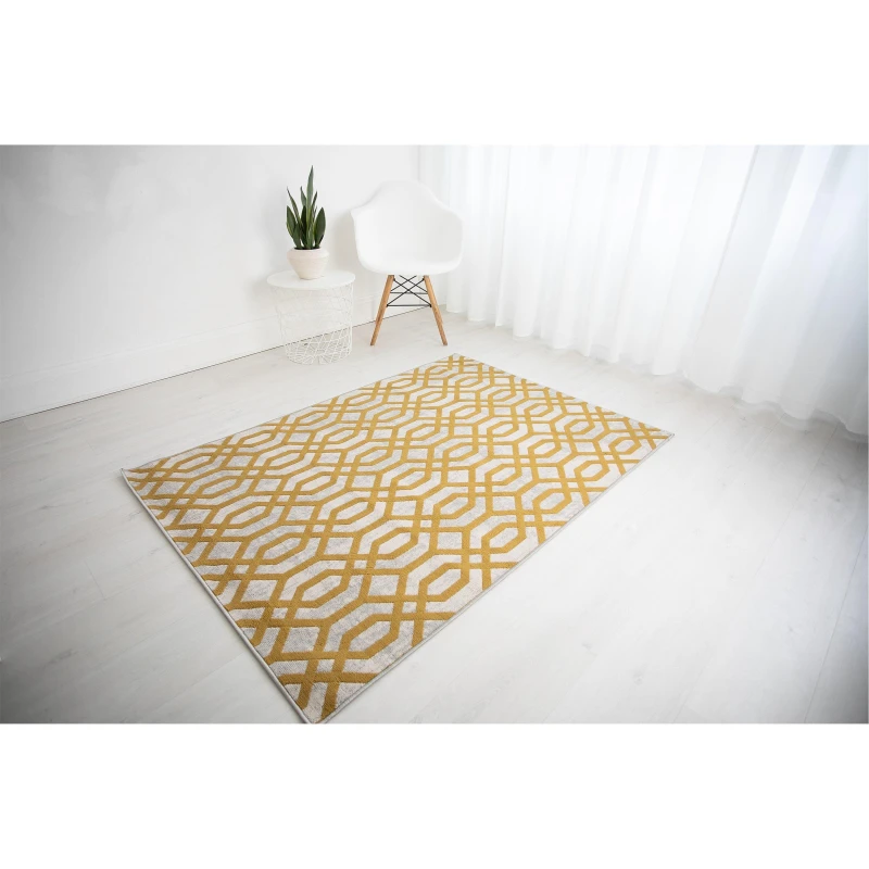 Image of Rugstyle BALLETTO 18FA Beige/Ochre unisex 80x150cm