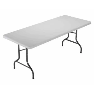 image of TC Office Morph Rectangular Polypropylene Folding Table 1220mm, White