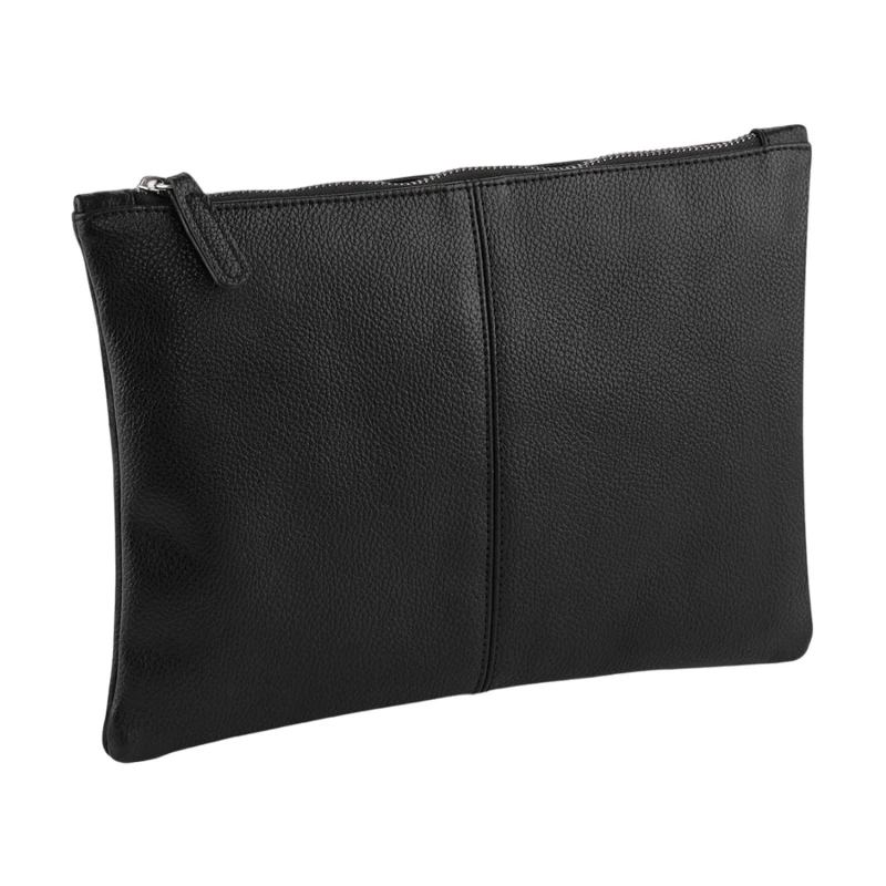 Image of Quadra Mens Nuhide Pouch in Black Male One Size