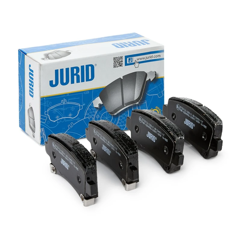 Image of JURID 573313J Brake pad set with acoustic wear warning, without accessories Brake Pad Set,disc brake (402)