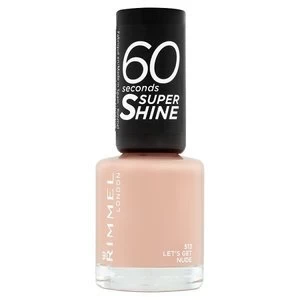 image of Rimmel Nail Polish 60 Second Lets Get Nude 8ml Nude